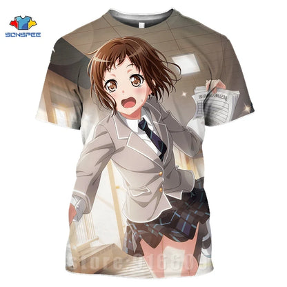 3d Anime Idol Girl T Shirt