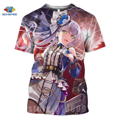 3d Anime Idol Girl T Shirt