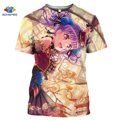 3d Anime Idol Girl T Shirt